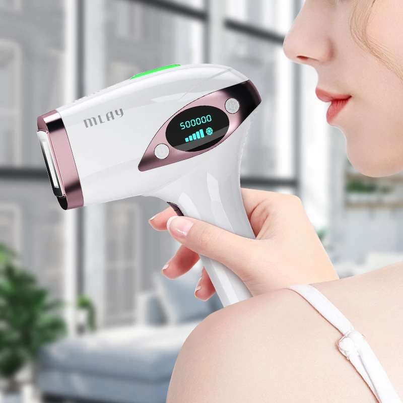 MLAY T4 Appareil d'épilation IPL professionnel à écran LCD, épilateur laser permanent, zone du bikini, visage, corps, utilisation à domicile,